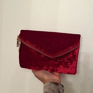 Red Velvety purse